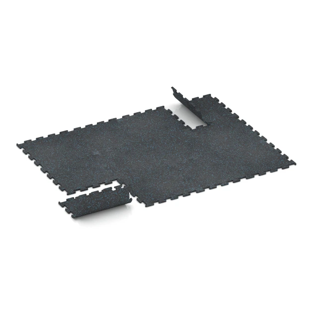 Typische Verlegung oder Einbausituation für den Artikel 3770 von WARCO - Pavimento Fitness Performance Elite, Farbton Azul ligeramente moteado in der Abmessung 50 x 50 x 1,5 cm | 0,25 m².