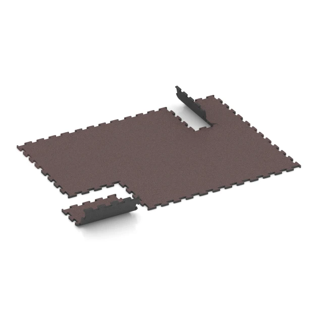 Typische Verlegung oder Einbausituation für den Artikel 6155 von WARCO - Pavimento Fitness Performance Elite, Farbton Rojo Mineral in der Abmessung 50 x 50 x 2 cm | 0,25 m².