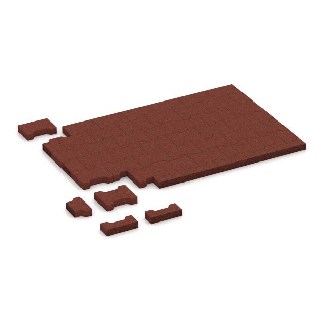 Typische Verlegung oder Einbausituation für den Artikel 4460 von WARCO - Adoquín, Farbton Rojo ladrillo in der Abmessung 20 × 16,5 × 4,3 cm | 0,0278 m².
