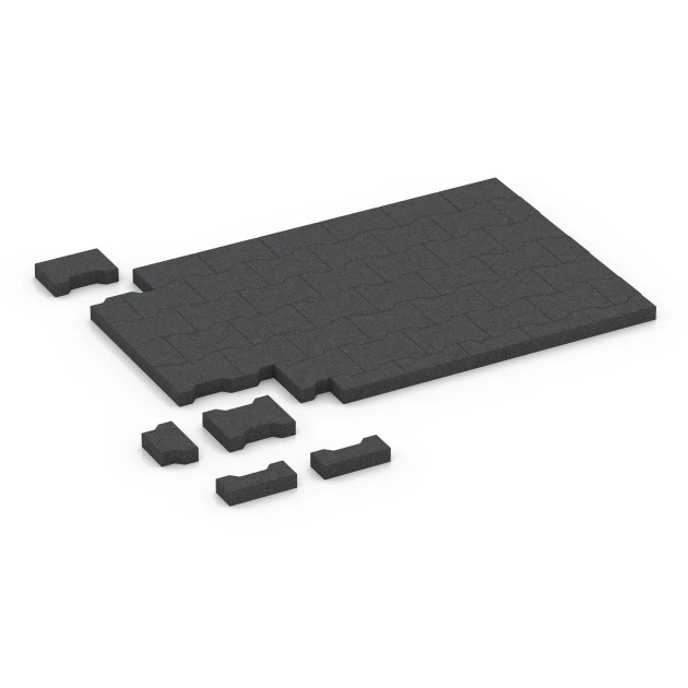Typische Verlegung oder Einbausituation für den Artikel 7068 von WARCO - Adoquín, Farbton Antracita in der Abmessung 20 x 16,5 x 4,5 cm | 0,0278 m².