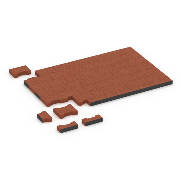 Typische Verlegung oder Einbausituation für den Artikel 7069 von WARCO - Adoquín, Farbton Rojo ladrillo in der Abmessung 20 x 16,5 x 4,5 cm | 0,0278 m².