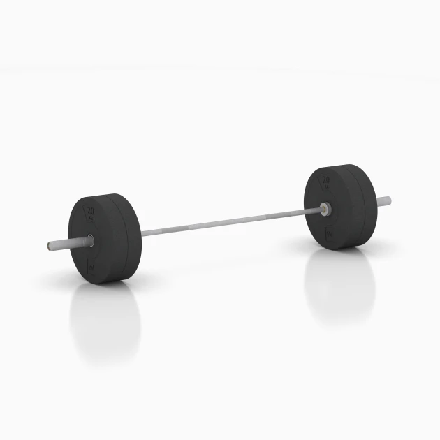 Typische Verlegung oder Einbausituation für den Artikel 6089 von WARCO - Bumper Plate Slim, Farbton Antracita in der Abmessung 20 kg | ø 45,4 x 8,61 cm.