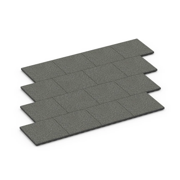 Typische Verlegung oder Einbausituation für den Artikel 6422 von WARCO - Loseta amortiguadora – 120 cm, Farbton Granito gris oscuro in der Abmessung 50 x 50 x 4 cm.