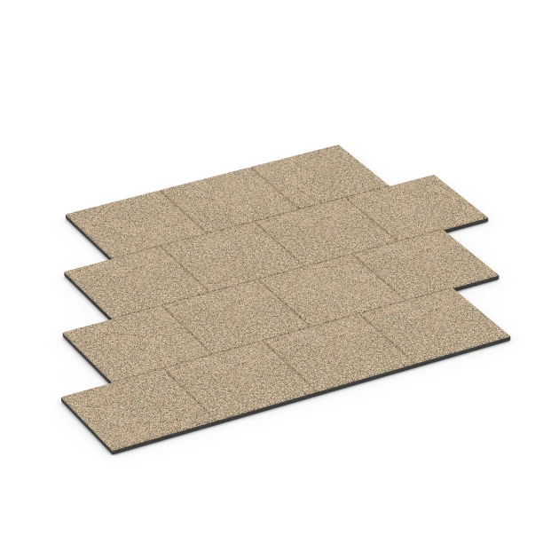 Typische Verlegung oder Einbausituation für den Artikel 6419 von WARCO - Loseta amortiguadora – 90 cm, Farbton Travertino in der Abmessung 50 x 50 x 3 cm | 0,25 m².