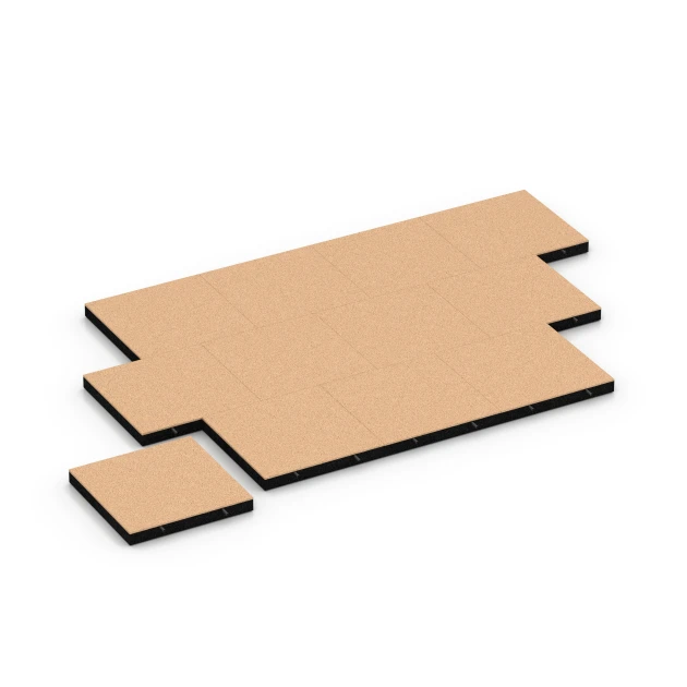 Typische Verlegung oder Einbausituation für den Artikel 6270 von WARCO - Baldosa amortiguadora – 180 cm, Farbton Beige arena in der Abmessung 50 x 50 x 6 cm.