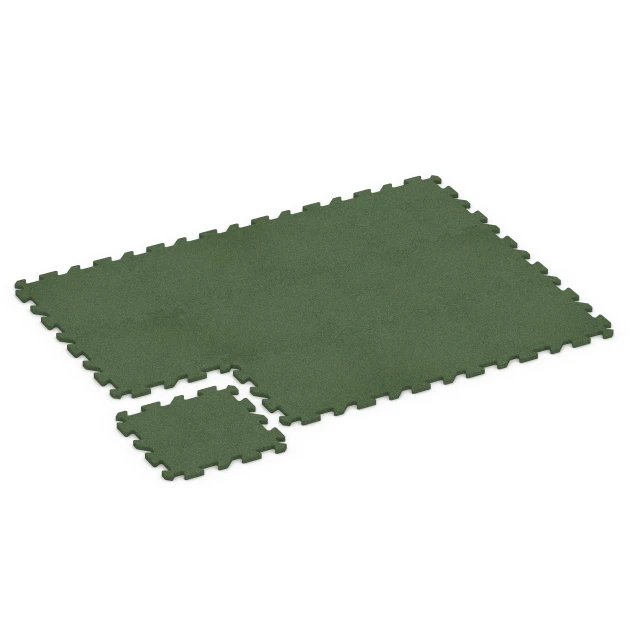 Typische Verlegung oder Einbausituation für den Artikel 6985 von WARCO - Losetas de caucho para gimnasio, Farbton Verde hierba in der Abmessung 50 x 50 x 2 cm | 0,25 m².