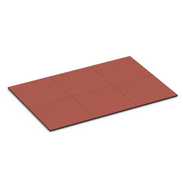 Typische Verlegung oder Einbausituation für den Artikel 6388 von WARCO - Loseta de caucho para cuadras Premium, Farbton Rojo ladrillo in der Abmessung 100 x 100 x 4,5 cm | 1,00 m².