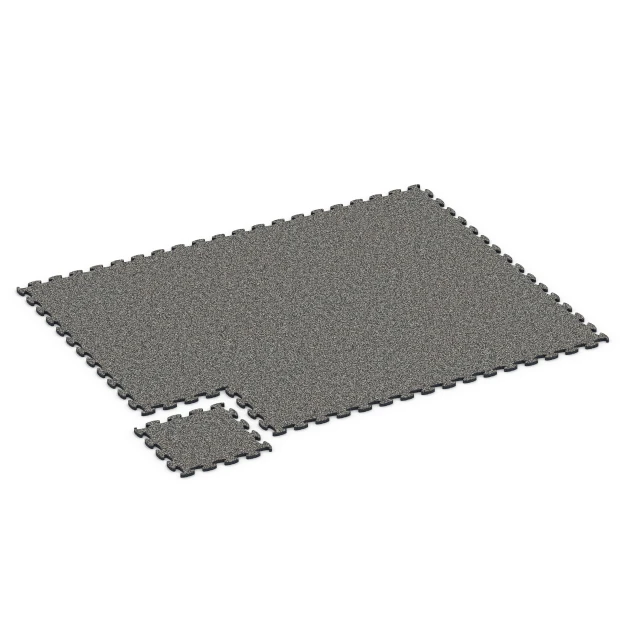 Typische Verlegung oder Einbausituation für den Artikel 6778 von WARCO - Esterilla de gimnasio, Farbton Granito gris oscuro in der Abmessung 44,6 x 44,6 x 1,8 cm.