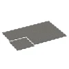 Typische Verlegung oder Einbausituation für den Artikel 6805 von WARCO - Pavimento agility canino, Farbton Granito gris oscuro in der Abmessung 97,1 x 97,1 × 1,8 cm.