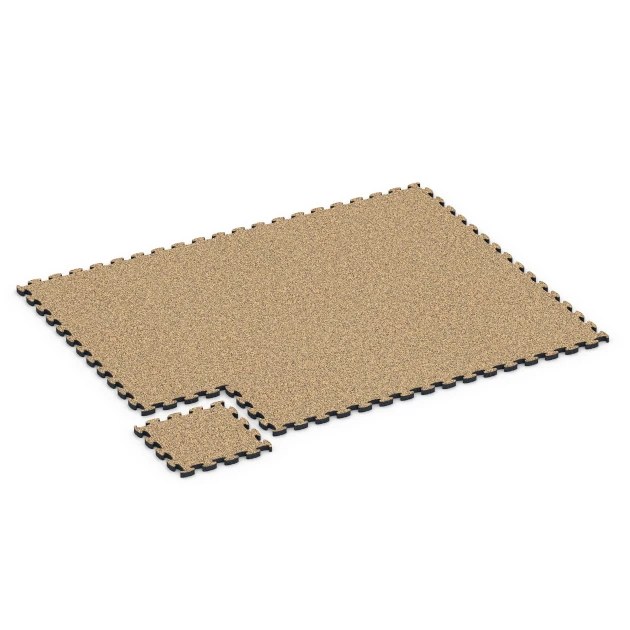 Typische Verlegung oder Einbausituation für den Artikel 6939 von WARCO - Loseta amortiguadora puzzle, Farbton Rattan in der Abmessung 44,6 x 44,6 × 2,8 cm.