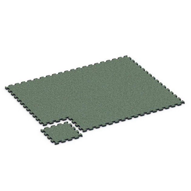 Typische Verlegung oder Einbausituation für den Artikel 6879 von WARCO - Suelo Fitness Max, Farbton Césped inglés in der Abmessung 44,6 x 44,6 × 2,8 cm.