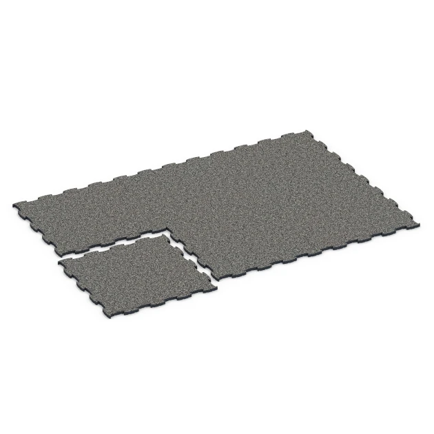 Typische Verlegung oder Einbausituation für den Artikel 6850 von WARCO - Fitness Active suelo, Farbton Granito gris oscuro in der Abmessung 97,1 x 97,1 x 2,8 cm.