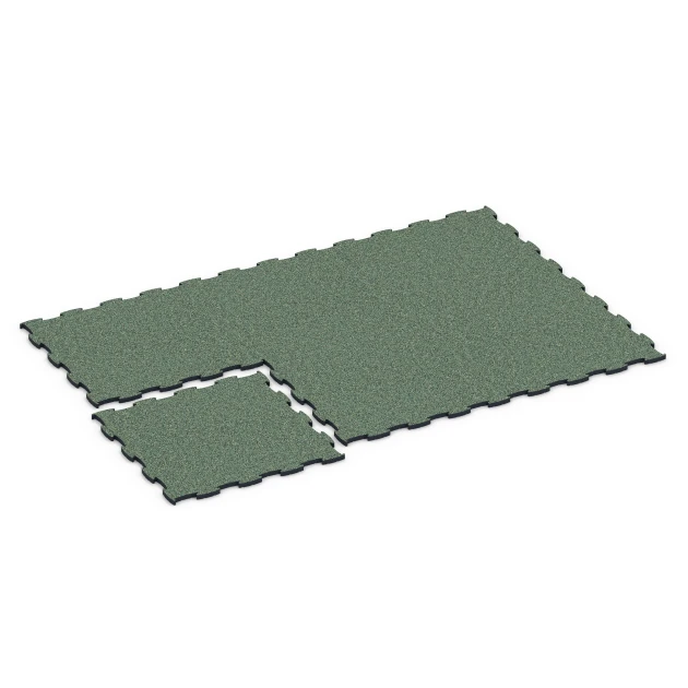 Typische Verlegung oder Einbausituation für den Artikel 6888 von WARCO - Suelo Fitness Max, Farbton Césped inglés in der Abmessung 97,1 x 97,1 x 2,8 cm.