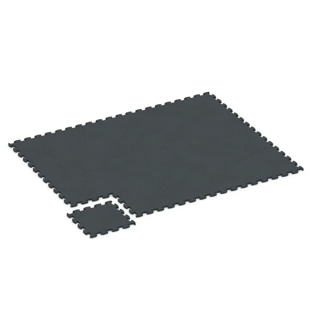 Typische Verlegung oder Einbausituation für den Artikel 6966 von WARCO - Fitness Premium suelo técnico, Farbton Antracita in der Abmessung 45,9 x 45,9 x 1,8.