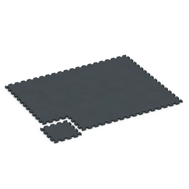 Typische Verlegung oder Einbausituation für den Artikel 6967 von WARCO - Fitness Premium suelo técnico, Farbton Antracita in der Abmessung 45,9 x 45,9 x 2,8 cm.