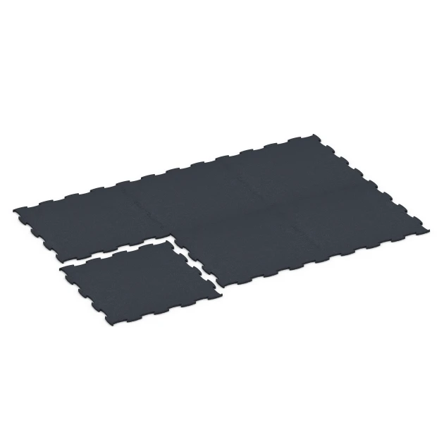 Typische Verlegung oder Einbausituation für den Artikel 6968 von WARCO - Fitness Premium suelo técnico, Farbton Antracita in der Abmessung 99 x 99 x 1,8 cm.