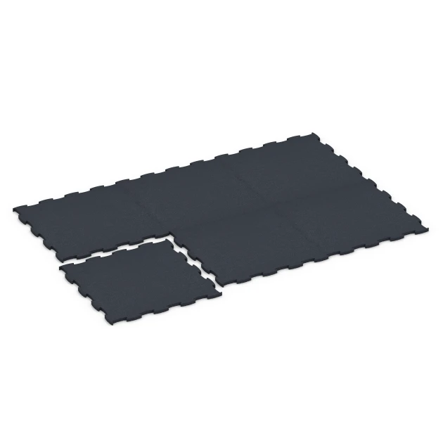 Typische Verlegung oder Einbausituation für den Artikel 6969 von WARCO - Fitness Premium suelo técnico, Farbton Antracita in der Abmessung 99 x 99 x 2,8 cm.