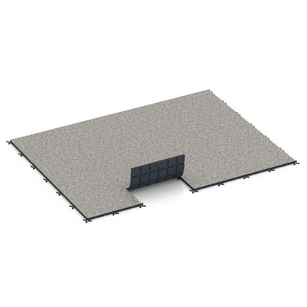 Typische Verlegung oder Einbausituation für den Artikel 7133 von WARCO - Suelo de gimnasio para exterior, Farbton Granito gris in der Abmessung 60 x 60 x 3 cm | 0,36 m².