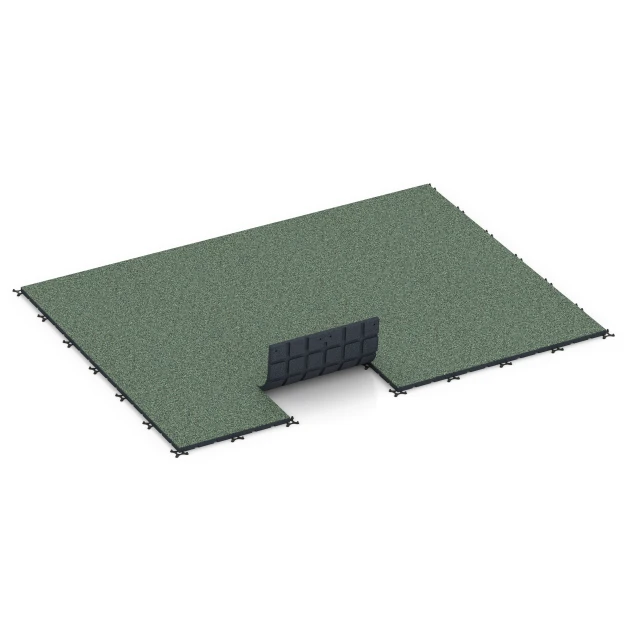 Typische Verlegung oder Einbausituation für den Artikel 7134 von WARCO - Suelo de gimnasio para exterior, Farbton Césped inglés in der Abmessung 60 x 60 x 3 cm | 0,36 m².