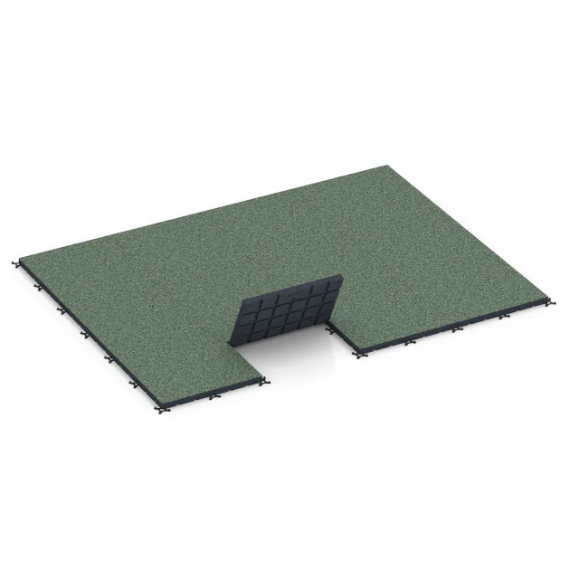 Typische Verlegung oder Einbausituation für den Artikel 7143 von WARCO - Suelo de gimnasio para exterior, Farbton Césped inglés in der Abmessung 60 x 60 x 4 cm | 0,36 m².