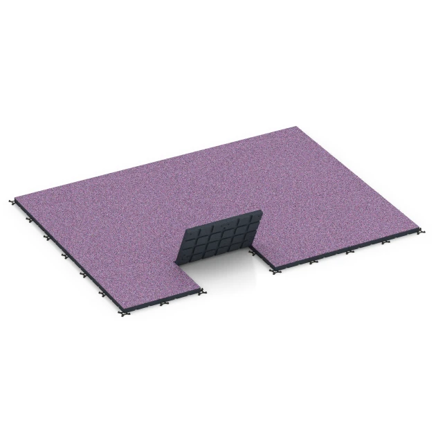 Typische Verlegung oder Einbausituation für den Artikel 7146 von WARCO - Suelo de gimnasio para exterior, Farbton Lavanda in der Abmessung 60 x 60 x 4 cm | 0,36 m².